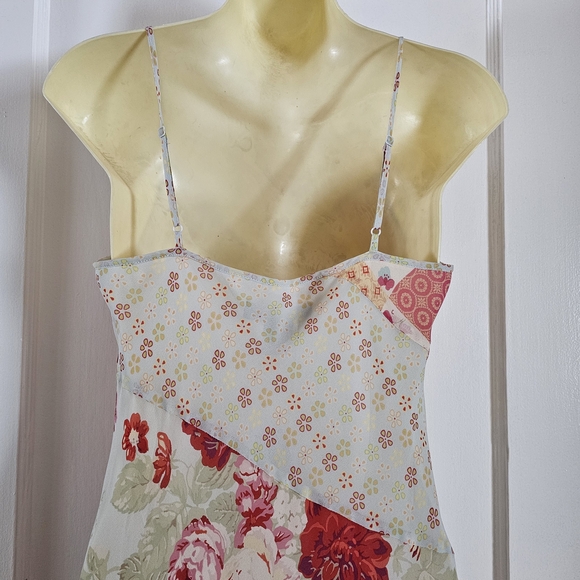 Express Silk Floral Patchwork Maxi Dress - Picture 2 of 5